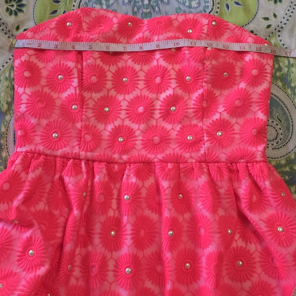 Lilly Pulitzer Peyton Pinwheel Strapless Dress 4 - Picture 9 of 15